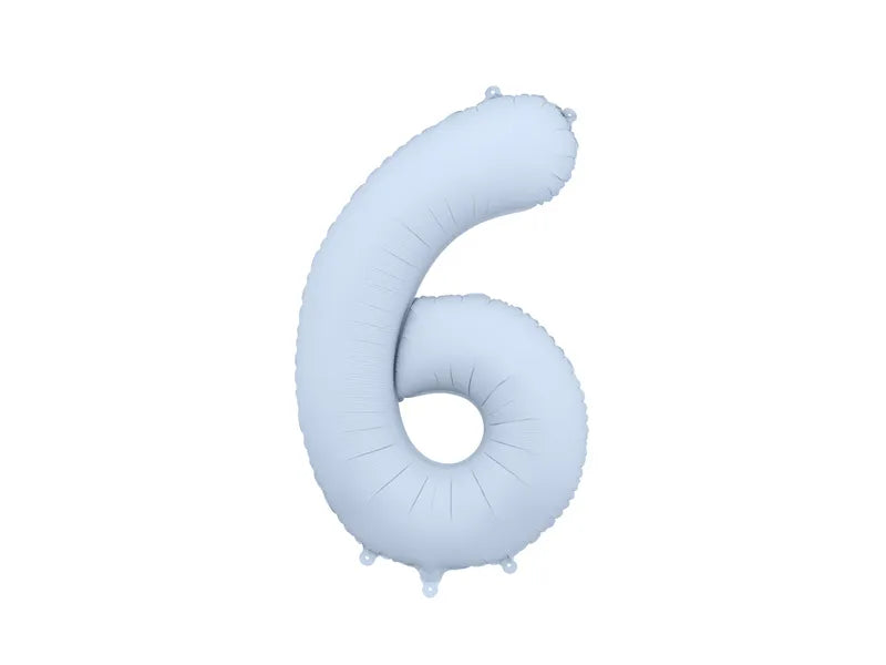 Palloncino a figura 6 anni Azzurro Opaco Vuoto 86cm