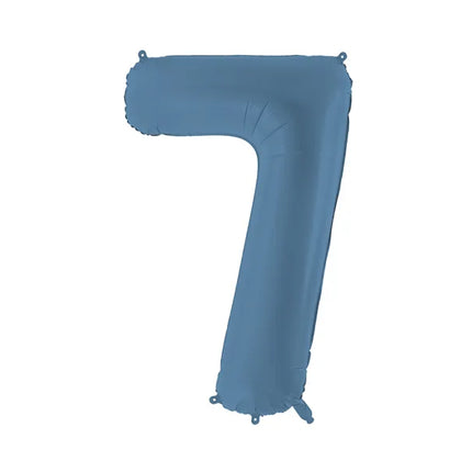 Palloncino a 7 anni Blu Opaco Vuoto 86cm