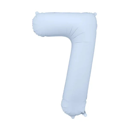 Palloncino a 7 anni Azzurro Opaco Vuoto 86cm