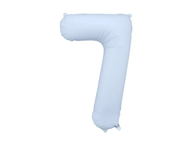 Palloncino a 7 anni Azzurro Opaco Vuoto 86cm