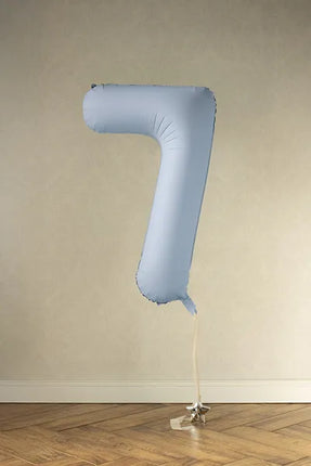 Palloncino a 7 anni Azzurro Opaco Vuoto 86cm