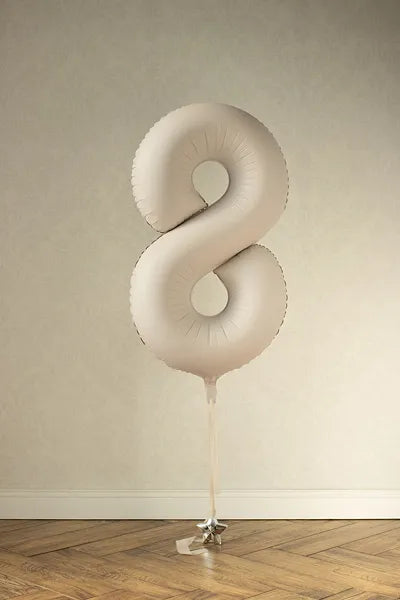 Palloncino 8 anni Beige Opaco Vuoto 86cm