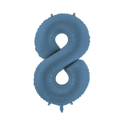 Palloncino a 8 anni Blu Opaco Vuoto 86cm