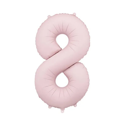 Palloncino di figura 8 anni rosa chiaro vuoto 86cm