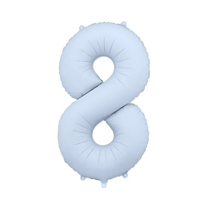 Palloncino a 8 anni Azzurro Opaco Vuoto 86cm