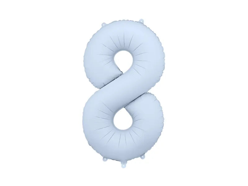 Palloncino a 8 anni Azzurro Opaco Vuoto 86cm