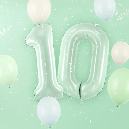Palloncino 0 Year Figure Verde menta 72 cm