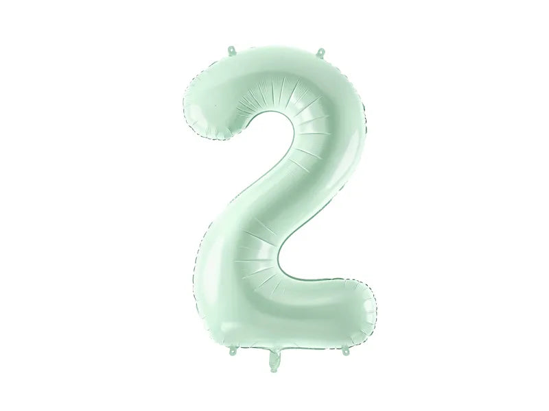 Palloncino figura 2 anni verde menta 72 cm