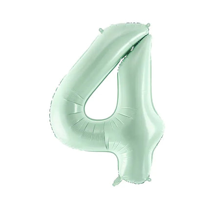Palloncino 4 anni verde menta vuoto 72 cm