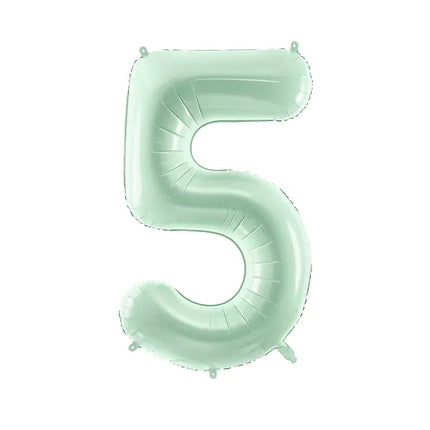 Palloncino 5 anni verde menta vuoto 72 cm
