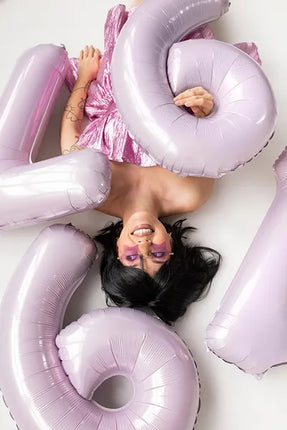 Palloncino figura 7 anni viola vuoto 72 cm