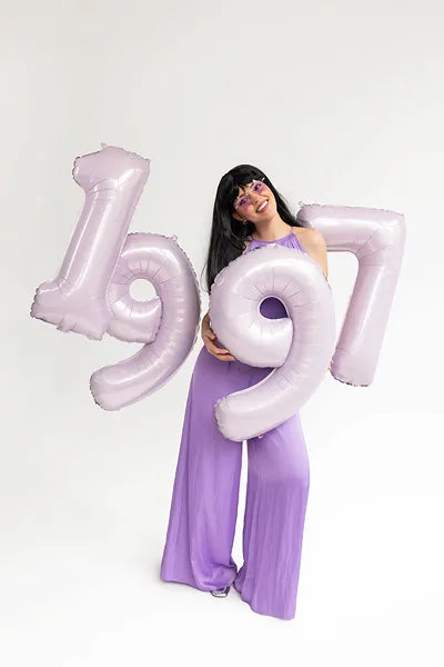 Palloncino figura 9 anni viola vuoto 72 cm