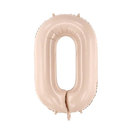 0 Anno Figura Palloncino Beige 72cm