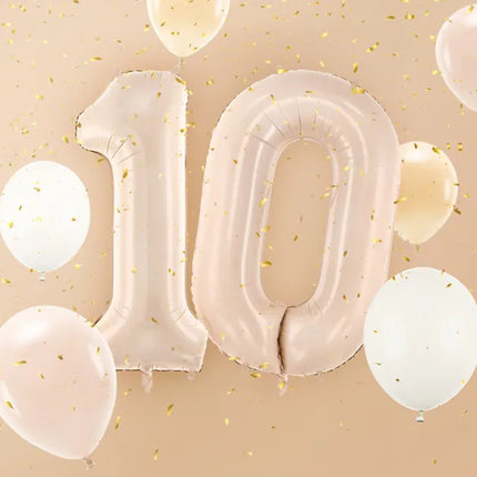 0 Anno Figura Palloncino Beige 72cm