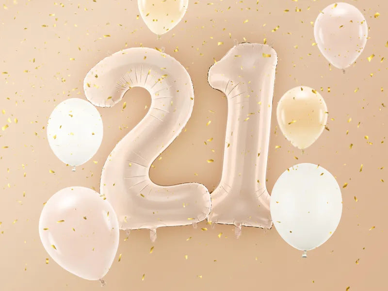 Palloncino figura 2 anni Beige 72cm