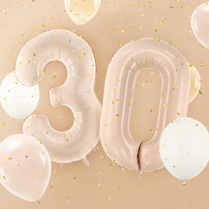 Palloncino a 3 anni Beige Lucido Vuoto 72cm
