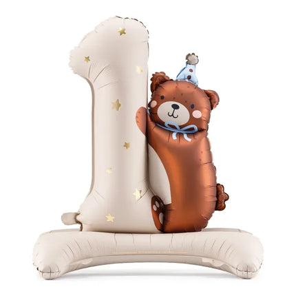 Figura di 1 anno Orso Palloncino 81 cm