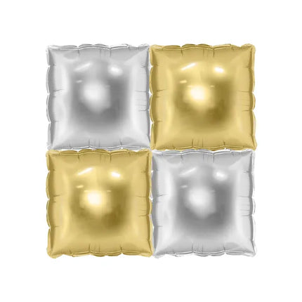 Palloncino oro argento 35cm 4pz
