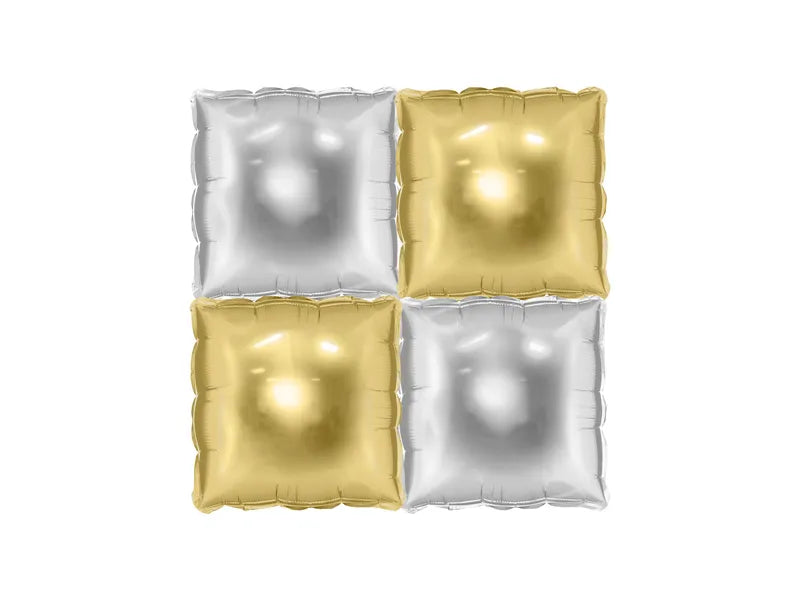 Palloncino oro argento 35cm 4pz