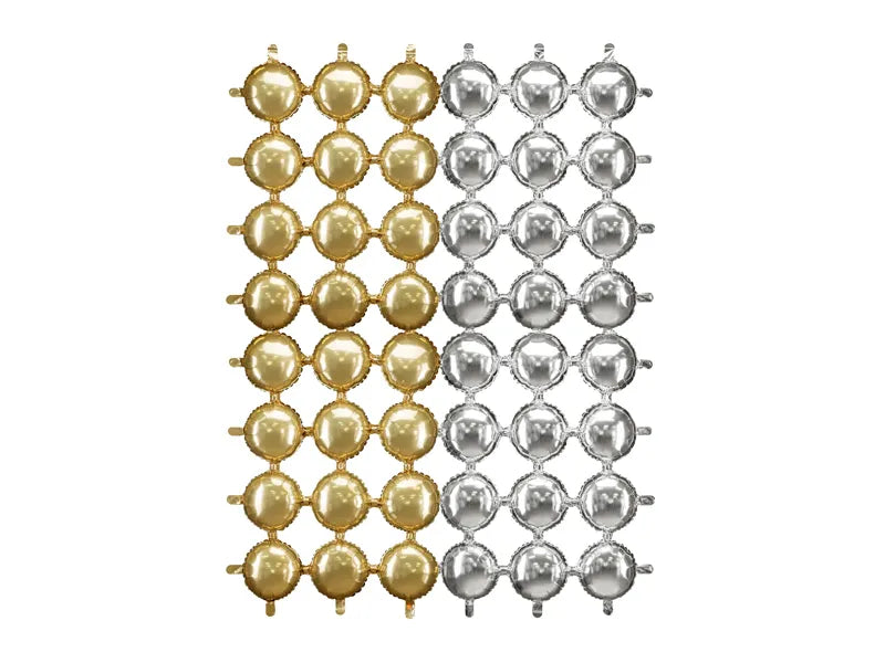Fondale oro-argento in foil 1,7 m
