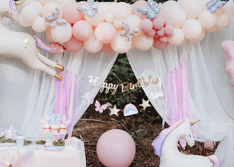 Unicorno Letterslinger Happy Birthday 2,3m