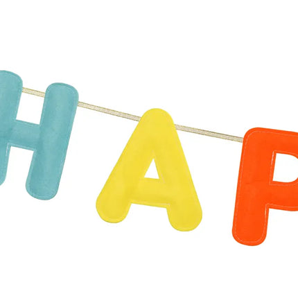 Lettera di Buon Compleanno Ghirlanda di Feltro Colorato 3m