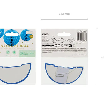 Nido d'ape blu 10 cm