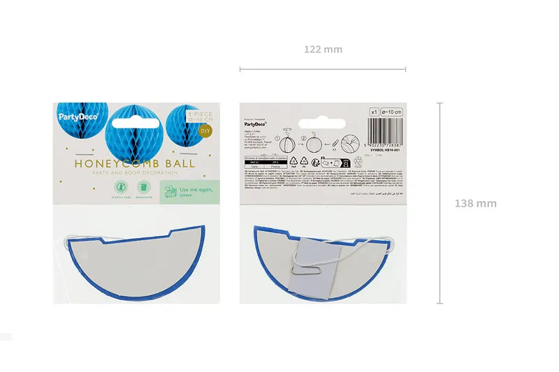 Nido d'ape blu 10 cm