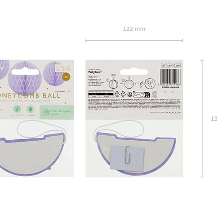 Nido d'ape viola 10 cm