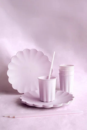 Bicchieri viola in plastica 220ml 4pz
