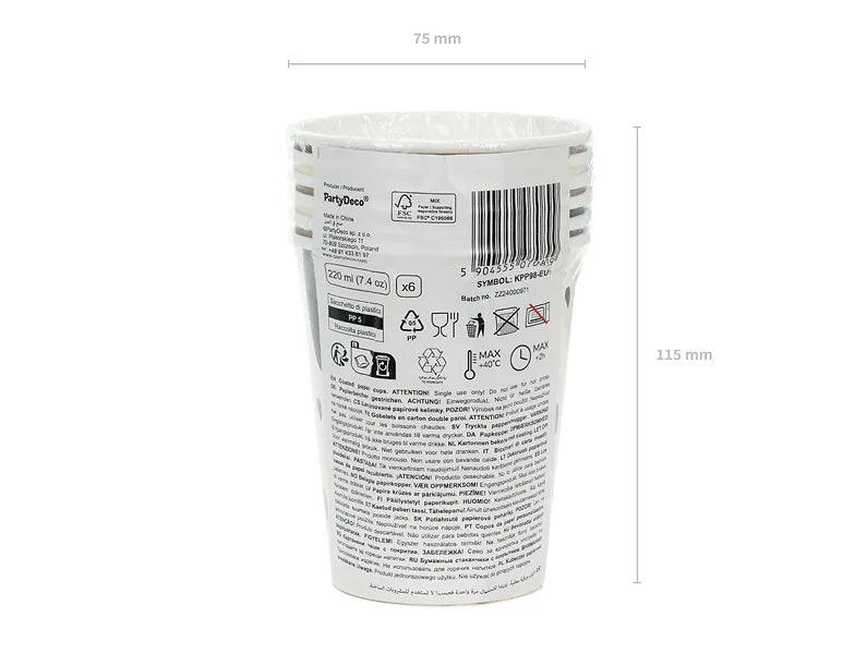 Tazze per cani 220ml 6pz