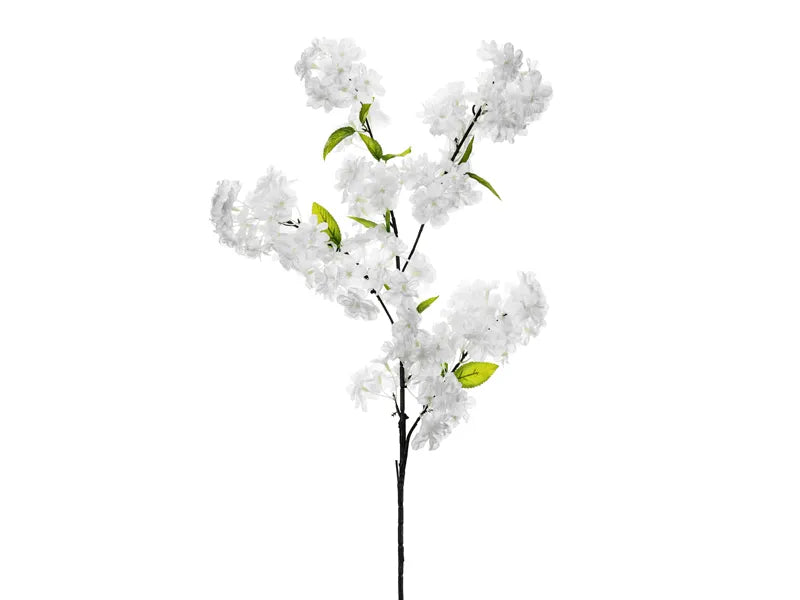Fiore finto bianco di ciliegio 97 cm