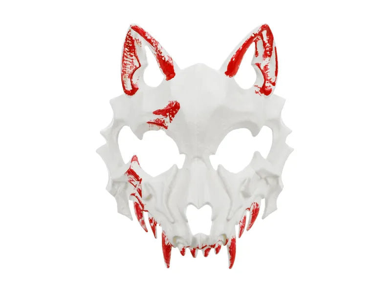 Maschera del Lupo Bianco Rosso