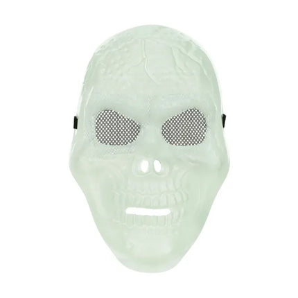 Maschera di Halloween Teschio che brilla al buio
