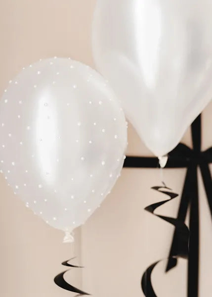 Perle adesive bianche per palloncini 3-6mm 440pz