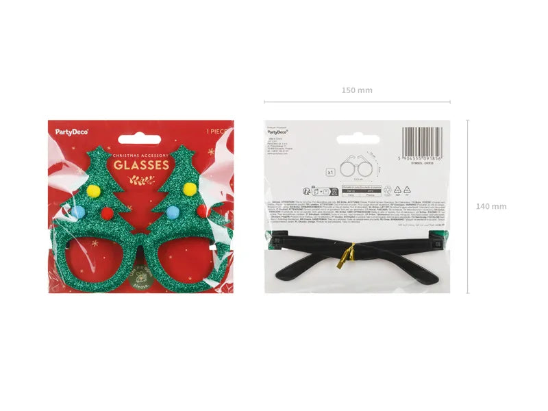 Bicchieri di Natale Alberi di Natale verdi