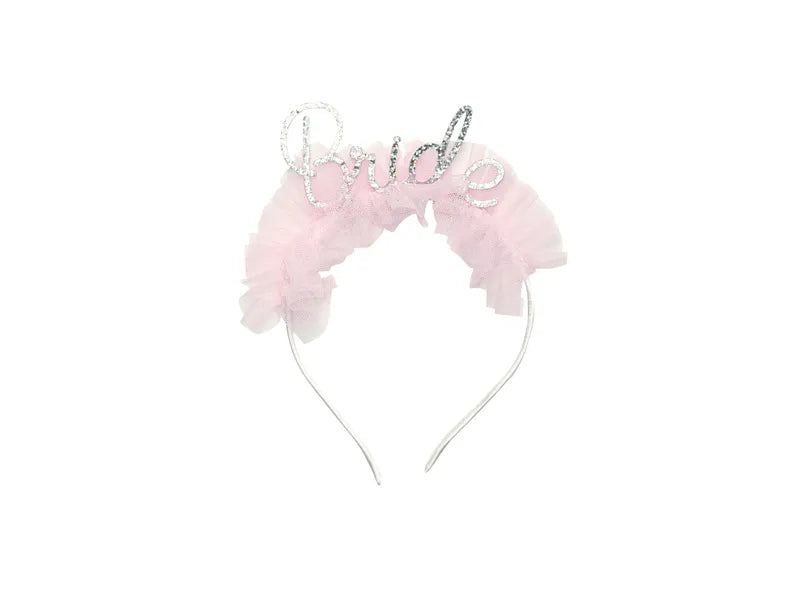 Cerchietto per capelli sposa rosa argento