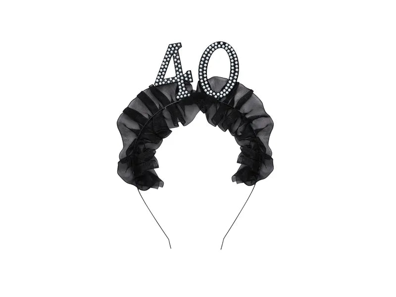 Cerchietto 40 anni nero