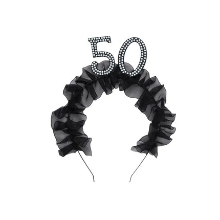 Cerchietto 50 anni nero