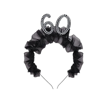 Cerchietto 60 anni nero