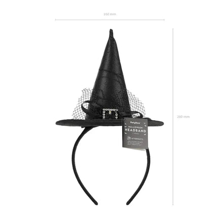 Cerchietto da strega Cappello da strega nero