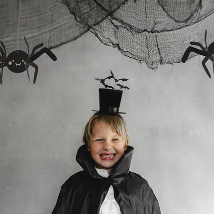 Cappello cerchietto nero con pipistrelli