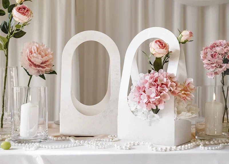 Scatola per fiori bianca Share Box 38cm