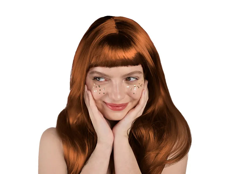 Parrucca rame capelli lunghi