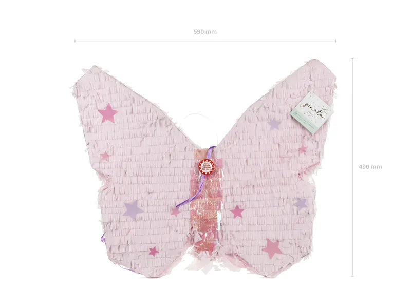 Pignatta farfalla rosa 58 cm