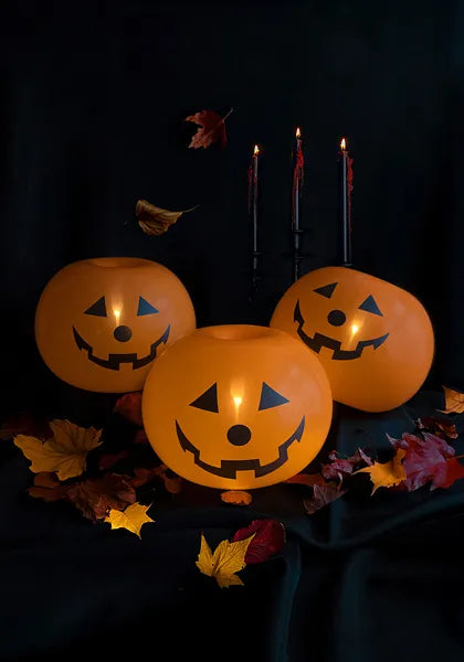 Palloncini di Halloween Zucche arancioni 25 cm 5 pezzi