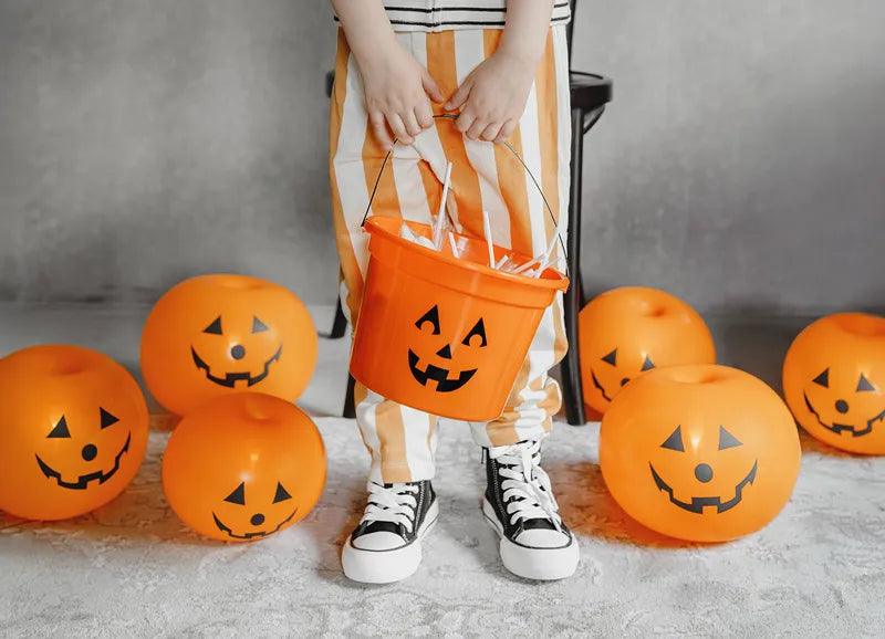Palloncini di Halloween Zucche arancioni 25 cm 5 pezzi