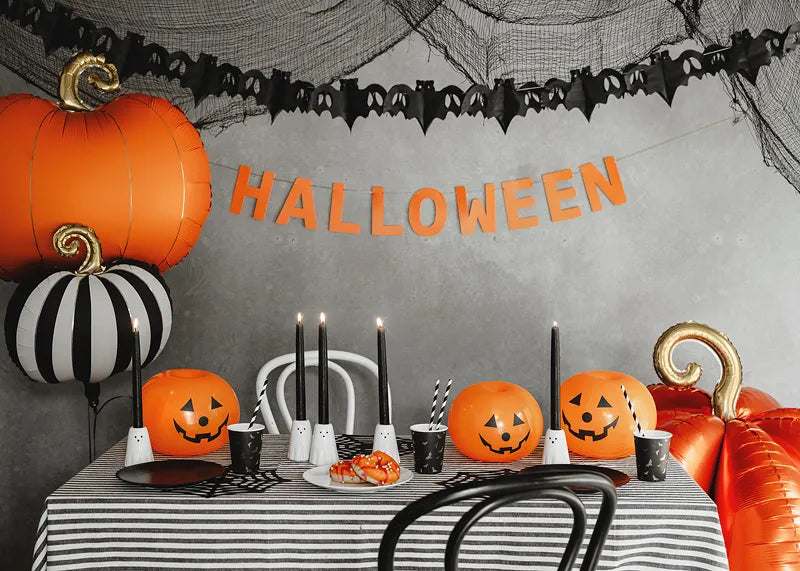Palloncini di Halloween Zucche arancioni 25 cm 5 pezzi