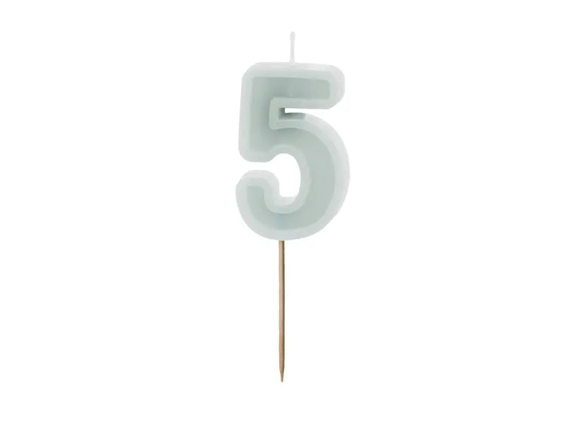 Candela a 5 anni verde 10 cm