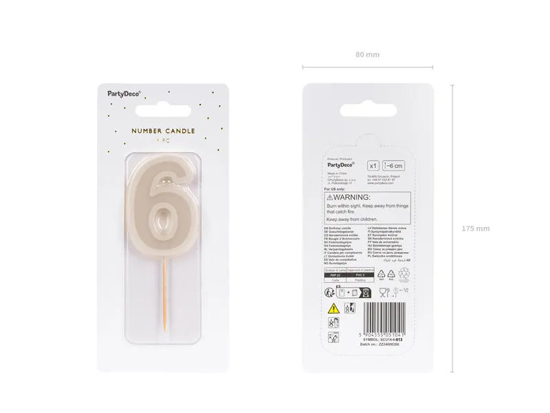Candela 6 anni Beige 10cm